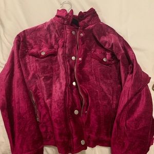 Free People Velvet Bomber Jacket